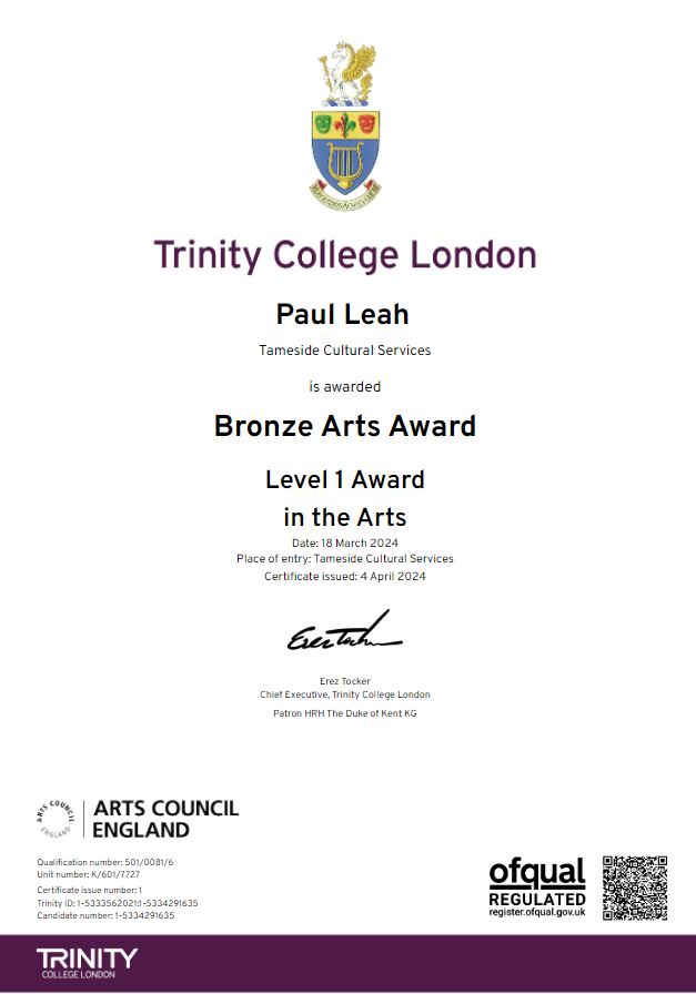 Bronze Art Award – Tameside College Stairwell